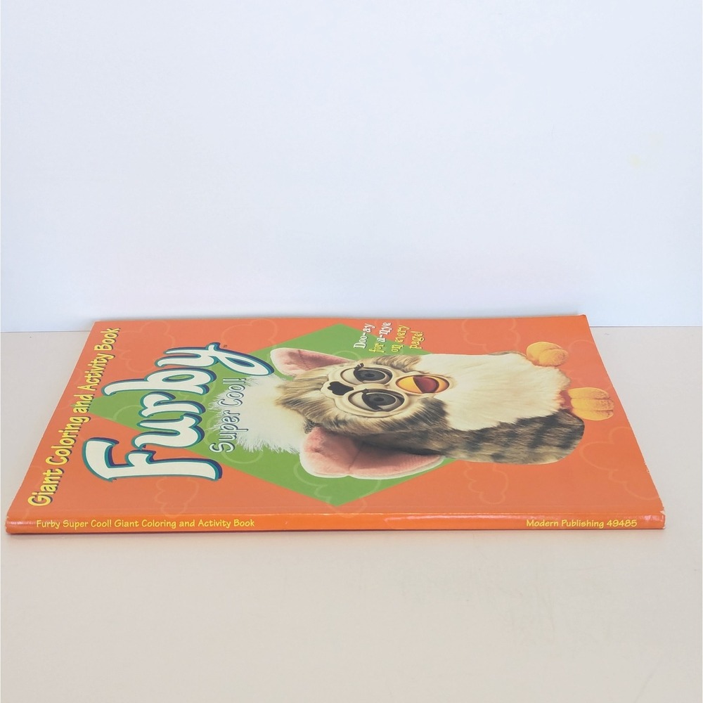 Vintage 1999 Furby Super Cool Giant Coloring Activity Book Honey Bear Books NEW - Picture 4 of 14